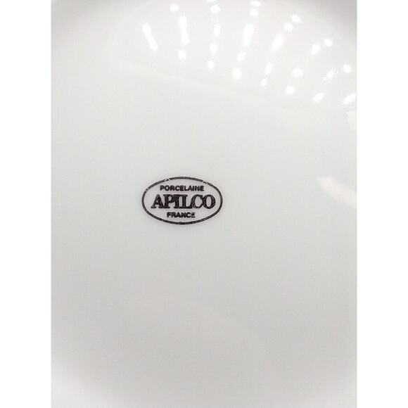 APILCO France Porcelain Plates Set/3 Cheese Motif Brie Roquefort Reblochon 7" - Picture 6 of 11